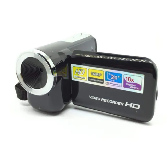 2" LCD Screen Kids Mini 1080P Video Camera 16X Zoom HD Vlogging DV Camcorder