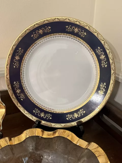 Philippe Deshoulieres Orsay Bleu  10.5"  Dinner Plate