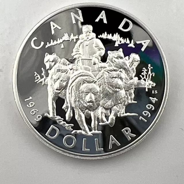 1 dollar 1994 year Canada Silver.925 Proof Dog Patrol Team