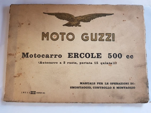 Manuale per le operazioni di smontaggio, controllo e montaggio -  Mot Ercole 500
