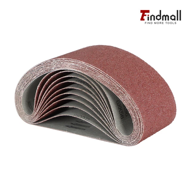 Findmall 10 Pack 4Inch X 24Inch 36 Grit Premium X-Weight Sanding Belts New