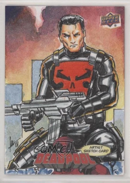 2019 Upper Deck Marvel Deadpool Sketch Cards 1/1 Sherwin Santiago #SKT Auto i2u
