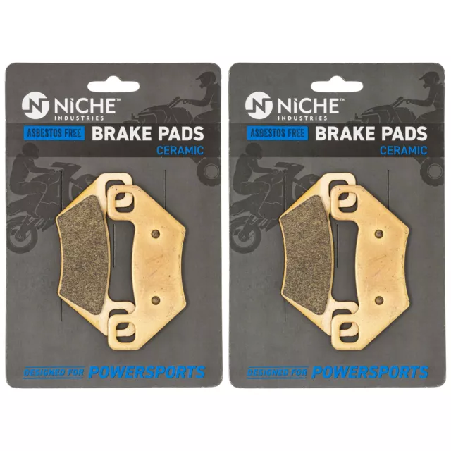 NICHE Brake Pad Set for Arctic Cat 1436-420 1436-811 Front Rear Ceramic 2 Pack