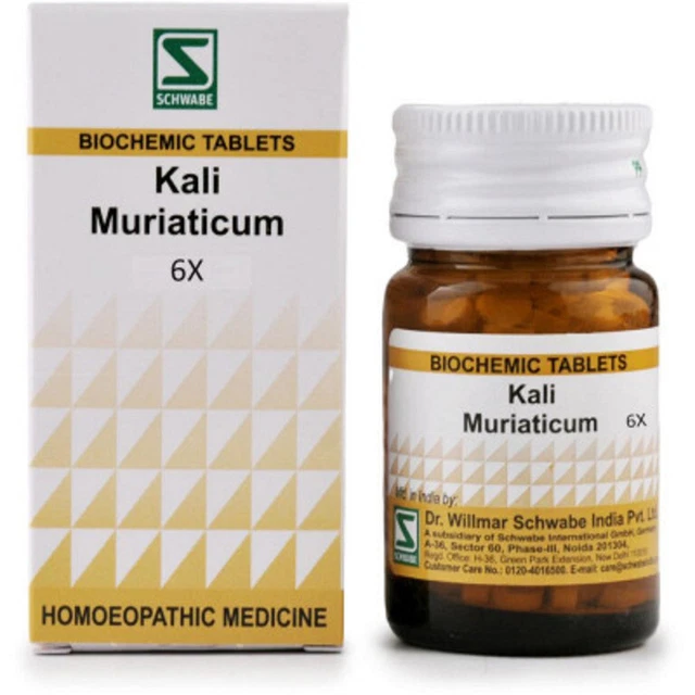 Willmar Schwabe India Kali Muriaticum 6X (20g) Long Expiry