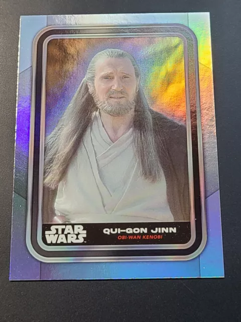 2019 Topps Star Wars Chrome Legacy Qui-Gon Jinn Darth Maul The Death of #23  pv4