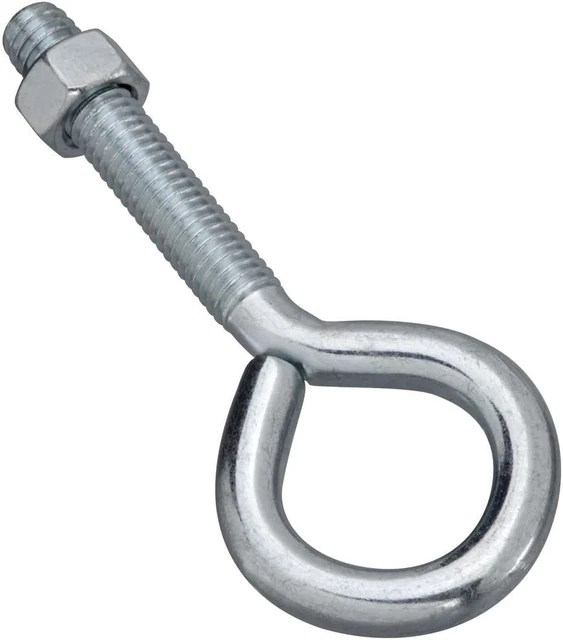 National Hardware N347-252 2160 Eye Bolt in Zinc Plated, 10 Pack,3/8" X 4"