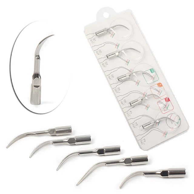 5pcs Dental Perio Scaling Tips G1 G2 G3 G4 G5 For EMS/WOODPECKER Handpiece