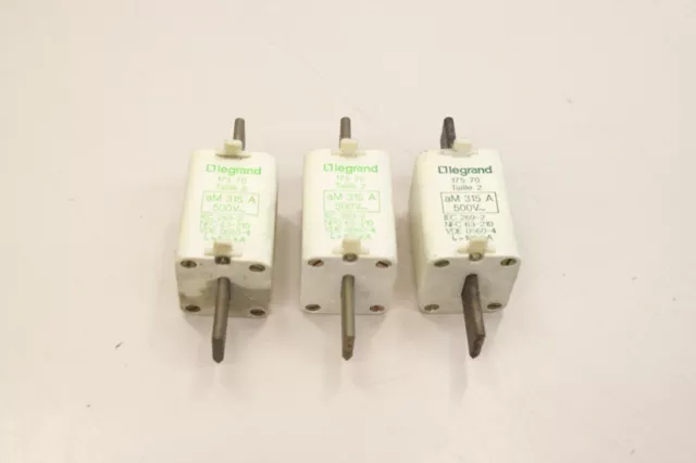 3x fusible LEGRAND 315A 500V aM taille 2 NH2 NH 17570