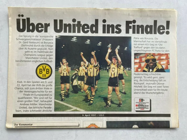 Ec I 96/97 Borussia Dortmund - Manchester United, 09.04.1997 Wa Champions League