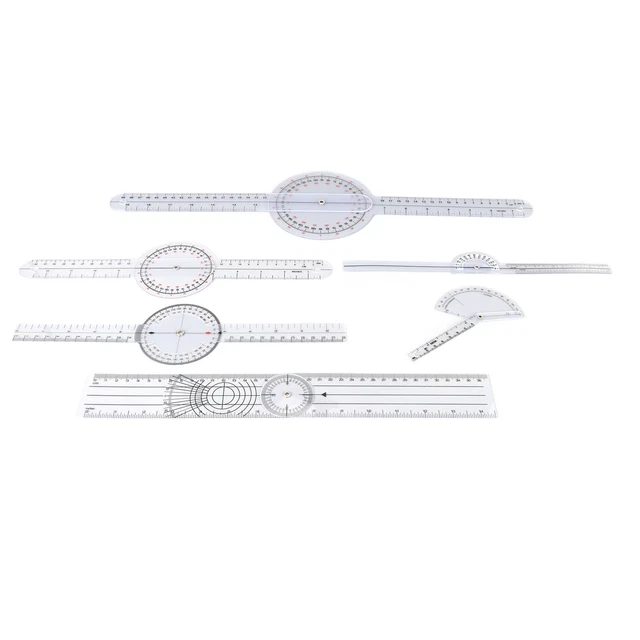 6PCS Medical Goniometer Set 6 8 10inch Multifunction Joint Goniometer Set For