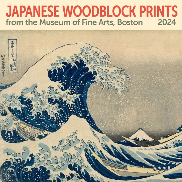ZIGA MEDIA, Japanese Woodblocks MFA 2024 Wall Calendar 17.62 PicClick