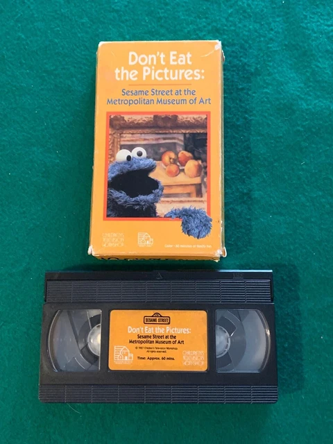 SESAME STREET - Don’t Eat The Pictures VHS The Metropolitan Museum of