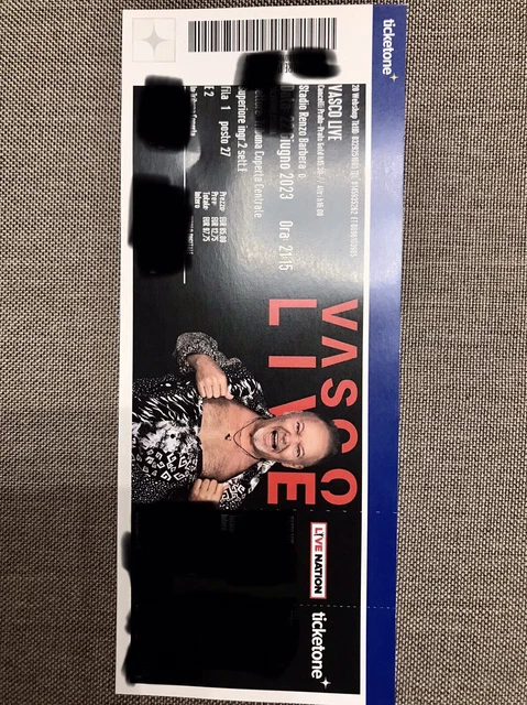 Cedo Biglietto Concerto Vasco Rossi Palermo 22 giugno tribuna coperta centrale