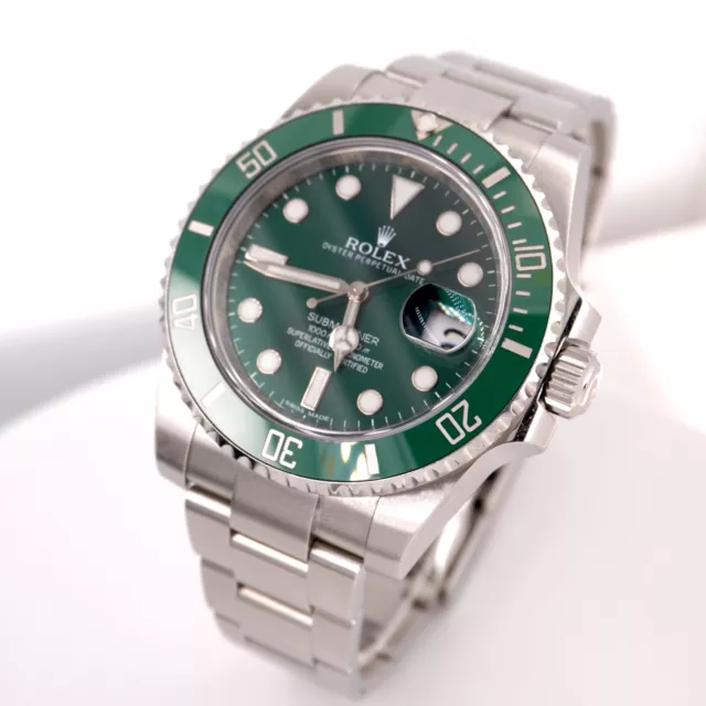 Rolex Submariner Date Hulk 40mm Ceramic Steel Green Dial Men Watch 116610LV