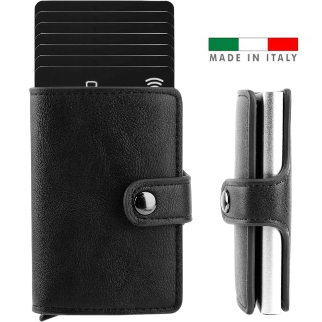 Portafoglio compatto trifold in stile coreano da donna in pelle PU, con