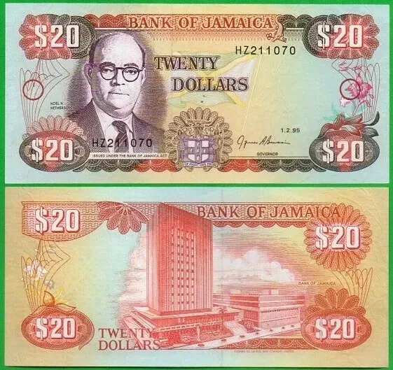 Jamaica  Banknotes 20 Dollar 1995 1 P-72e UNC