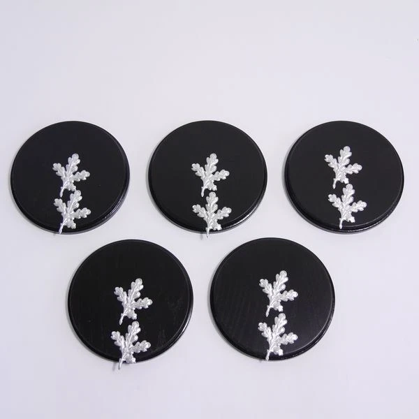 5 Keilerschilder Tablero Keiler Escudo de Trofeo Redondo Oscuro Af 13cm 10X
