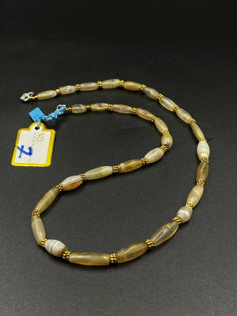 OLD Beads Antique Trade Jewelry Agate Necklace Ancient Antiquities Burmese