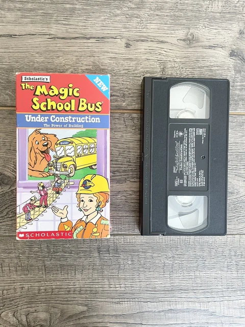 VHS THE MAGIC School Bus Cartoon Scholastic Under Construction Gerring ...