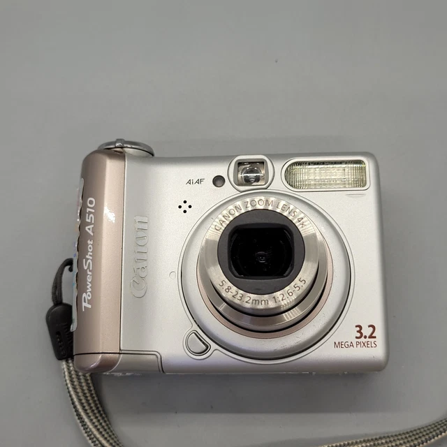 Canon PowerShot A510 3,2 megapixel fotocamera digitale compatta argento testato 11