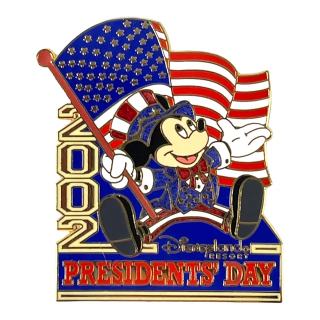 DISNEY LAND RESORT Presidents Day 2002 Mickey Pin DCA DLR 8.52 PicClick