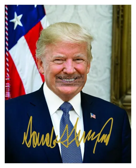 Foto De 8X10 Retrato Presidencial Del Presidente Donald Trump