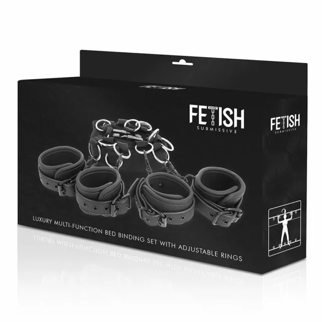 FETISH SUBMISSIVE SET ATADURAS CAMA LUXURY Marca Original - ENVIO DISCRETO 24h