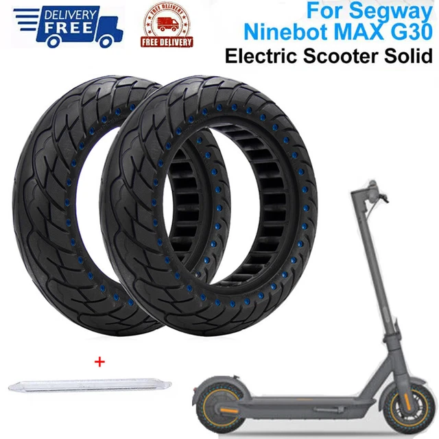 2*10 ZOLL ELEKTROROLLER Vollgummireifen Pannensicherer E-Scooter Ersatz