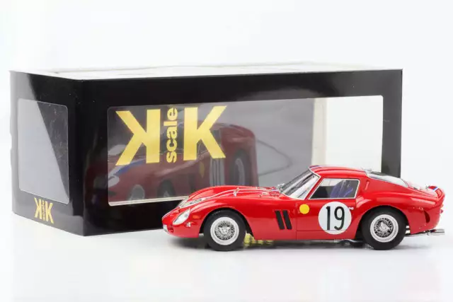 1:18 Ferrari 250 GTO le Mans 1962 #19 P.Noblet J.Guichet Rot KK-Scale Diecast 2