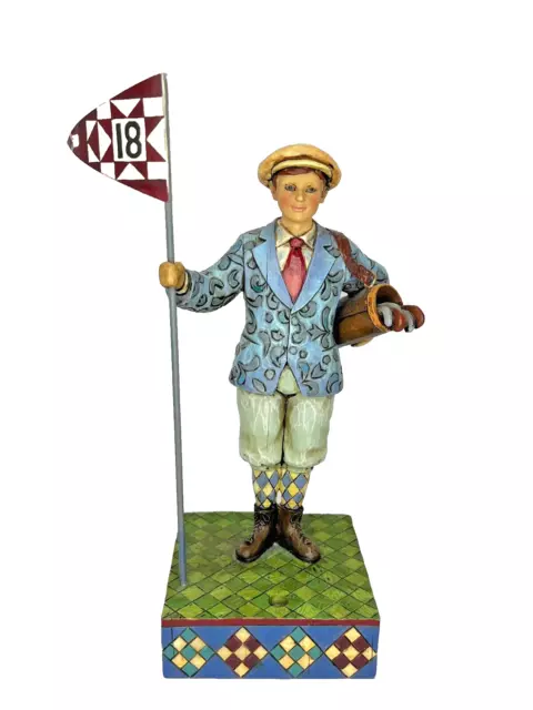 Jim Shore Designs Golf Cady #4005231 Figurine Heartwood Creek 2005 AS IS