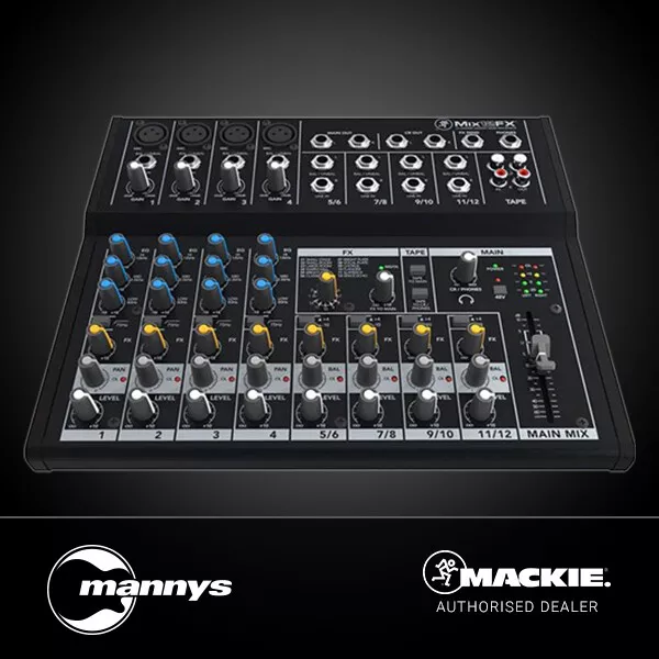 Mackie Mix12FX 12-Channel Compact Mixer w/ FX