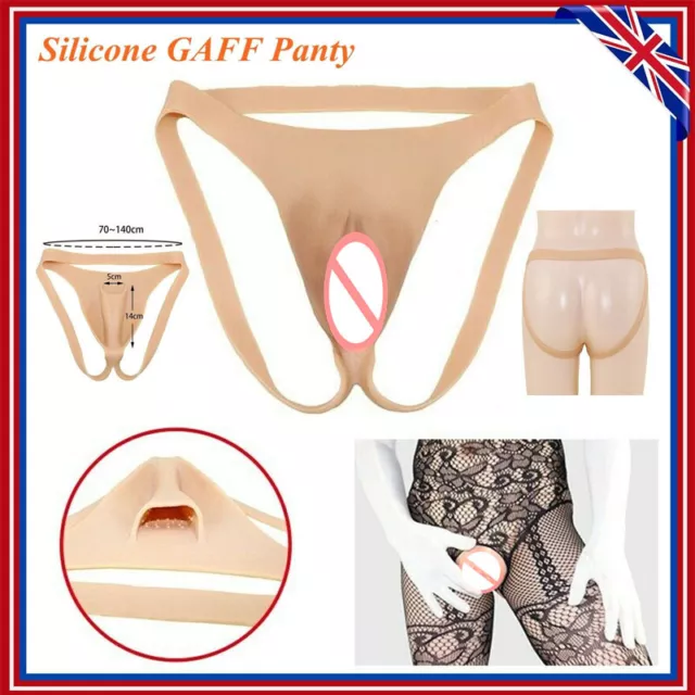 SILICONE GAFF PANTY Fake Vagina Girl Underwear Transgender Thong Knickers  Skin £53.19 - PicClick UK
