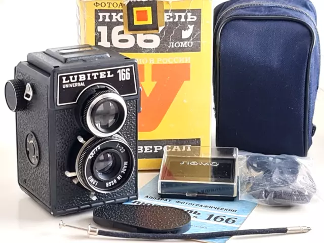 NEU! Lubitel-166 Universal LOMO T-22 4,5/75 mm, Mittelformat 6x6 TLR Filmkamera