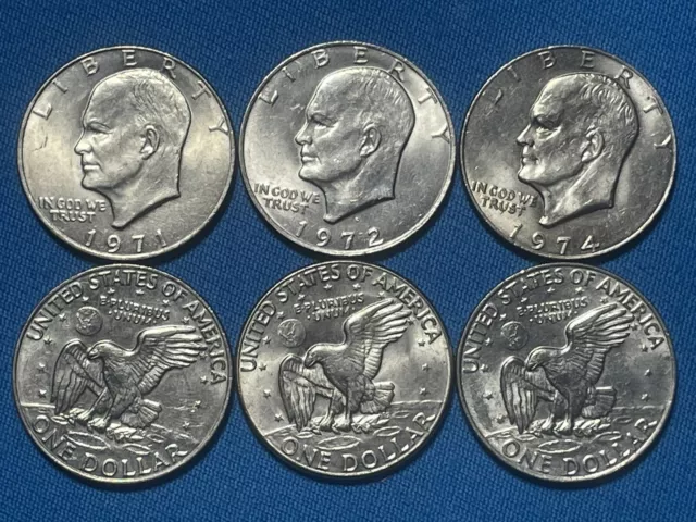 1971 1972 1974 1977 1978 P or D Eisenhower - "IKE SILVER DOLLAR" - Choose 1