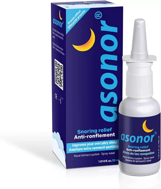 ASONOR Snore Stopper, Stop Snoring Nose to Throat Drop Solution Spray