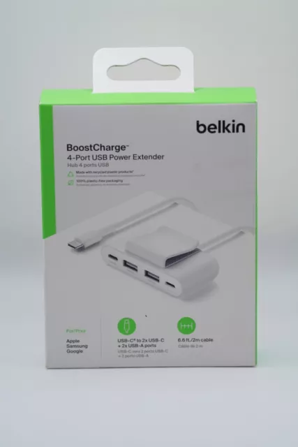 Belkin BOOSTCHARGE 4-Port USB Power Extender - BRAND NEW