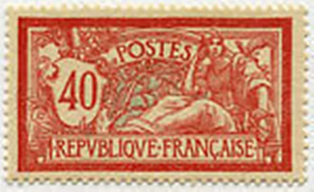 FRANCE STAMP TIMBRE YVERT N° 119 " TYPE MERSON 40 C ROUGE ET BLEU " NEUF xx LUXE