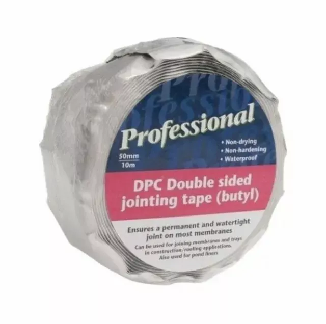 DPC Double Sided Jointing Tape (Butyl) 50mmx10m pond liners roofing construction