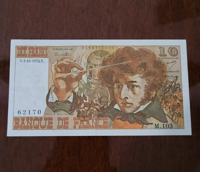 Billet de Dix 10 Francs Hector BERLIOZ 1974 Collection Banque de France M.103