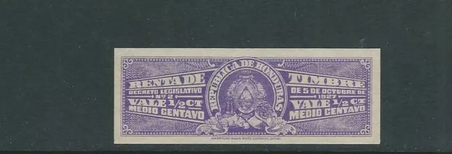 Honduras 1927 Umsatz, Renta De Timbre 1/2 C Violett Gebraucht