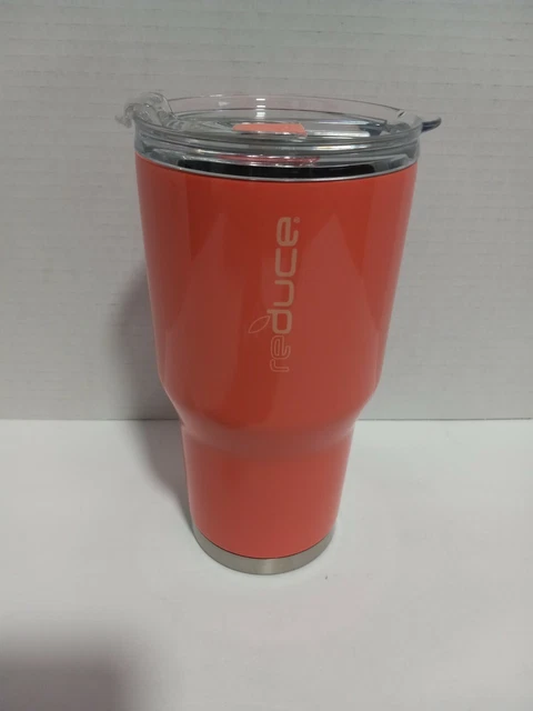 Reduce Stainless Steel Travel Cup Mug Tumbler 30 oz Coral Vacuum Insulated .89L