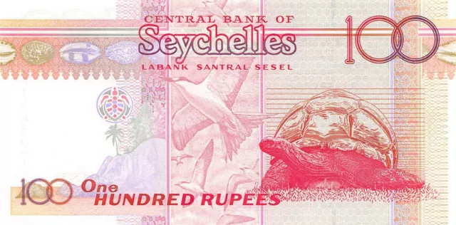 Seychelles  100  Rupees  ND. 2001  P 40 Series AF Uncirculated  Banknote HAf