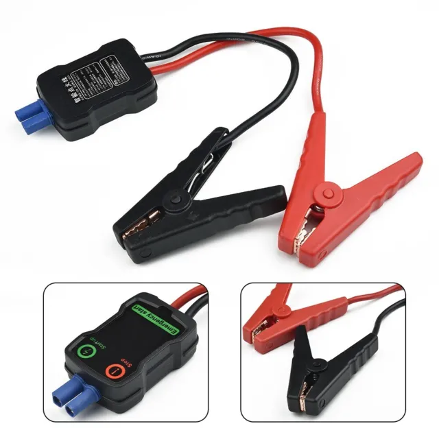 1) Car Power Supply 12V Mini Jump Starter Intelligent Male EC5 Cable Clamp