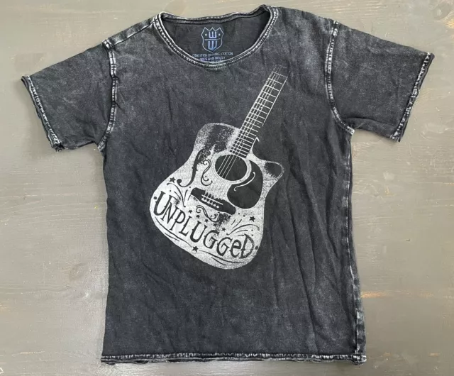 WES AND WILLY Unplugged Guitar Toddler Shirt Size 4t Grunge Distressed ...