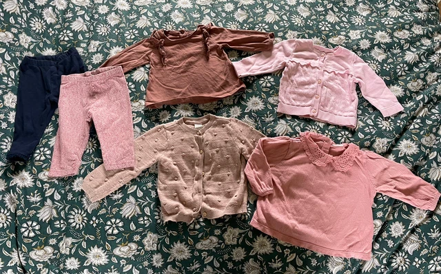 Baby Girl Next H&M Clothes Outfit Set Bundle 6-9 Months 6-9m cardigan leggings