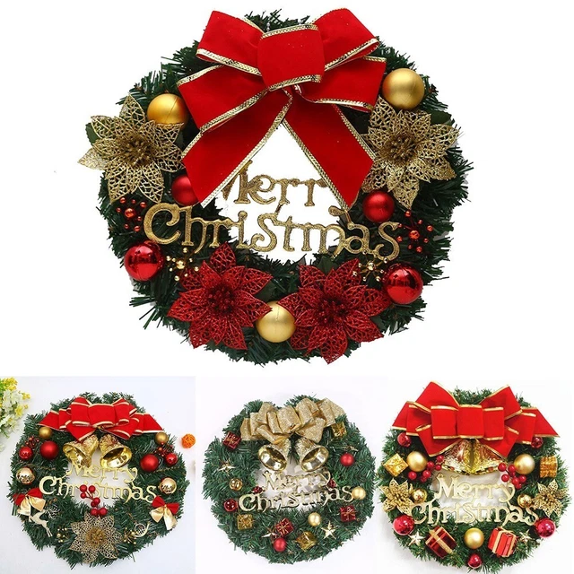 Guirlande de Noël Avec Artificiel Pomme Pin et Rouge Baies Porte Décorations