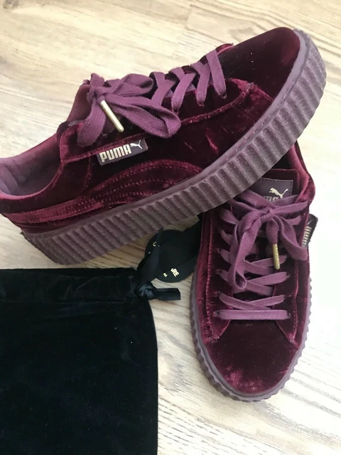 Rihanna burgundy sale puma creepers
