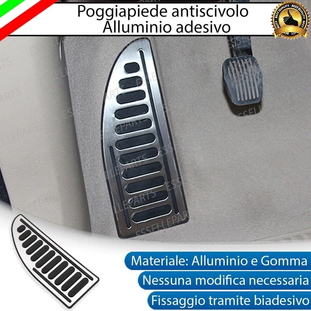 Poggiapiede In Acciaio Inox Per Alfa Romeo Junior – 1 Pezzo Spazzolato, Installazione Con Nastro Biadesivo, Tuning Personalizzato