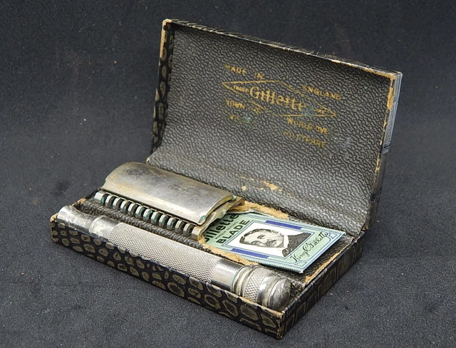 Vintage Gillette Goodwill Empire set, Made in England, model 1931, French marke