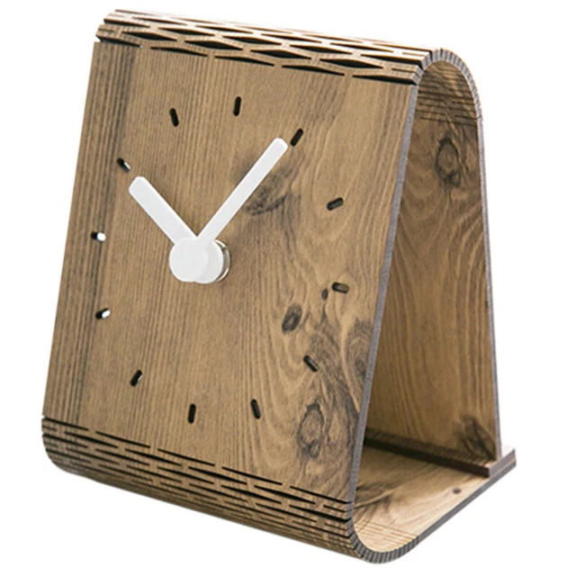 HORLOGE DE PONT D'horloge De Table En Bois, Faite à La Main Avec